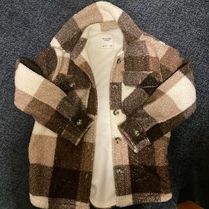 Abercrombie & Fitch Sherpa Shirt Jacket